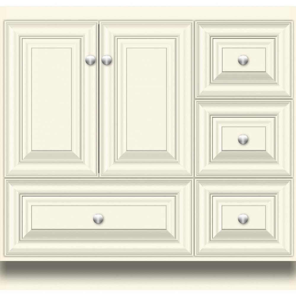 36 X 18 X 34.5 Montlake Vanity Classic Miter Sat Biscuit Rh