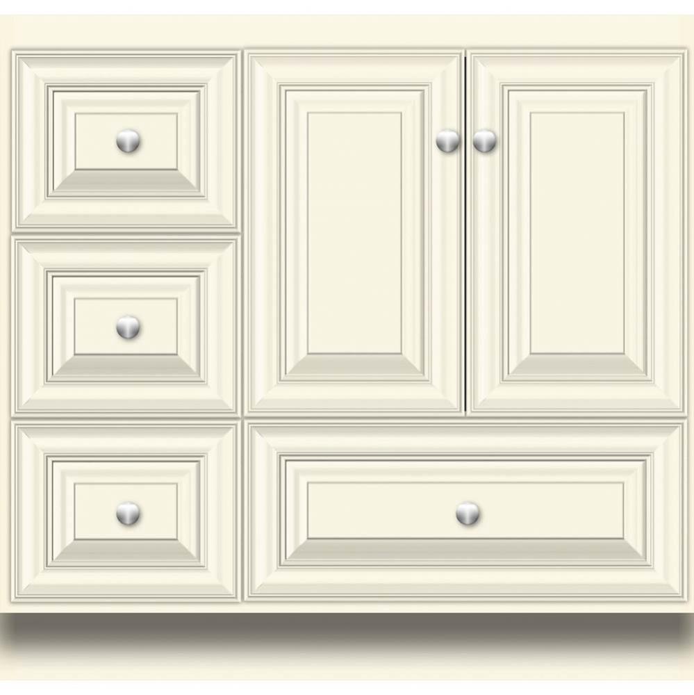 36 X 21 X 34.5 Montlake Vanity Classic Miter Sat Biscuit Lh