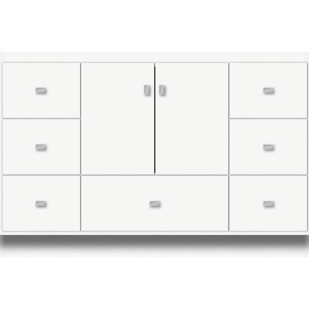 48 X 18 X 32 Montlake Vanity Slab Sat White Sb