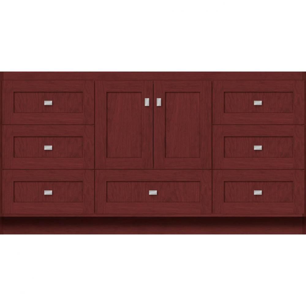 60 X 18 X 32 Montlake Vanity Shaker Dk Cherry Sb