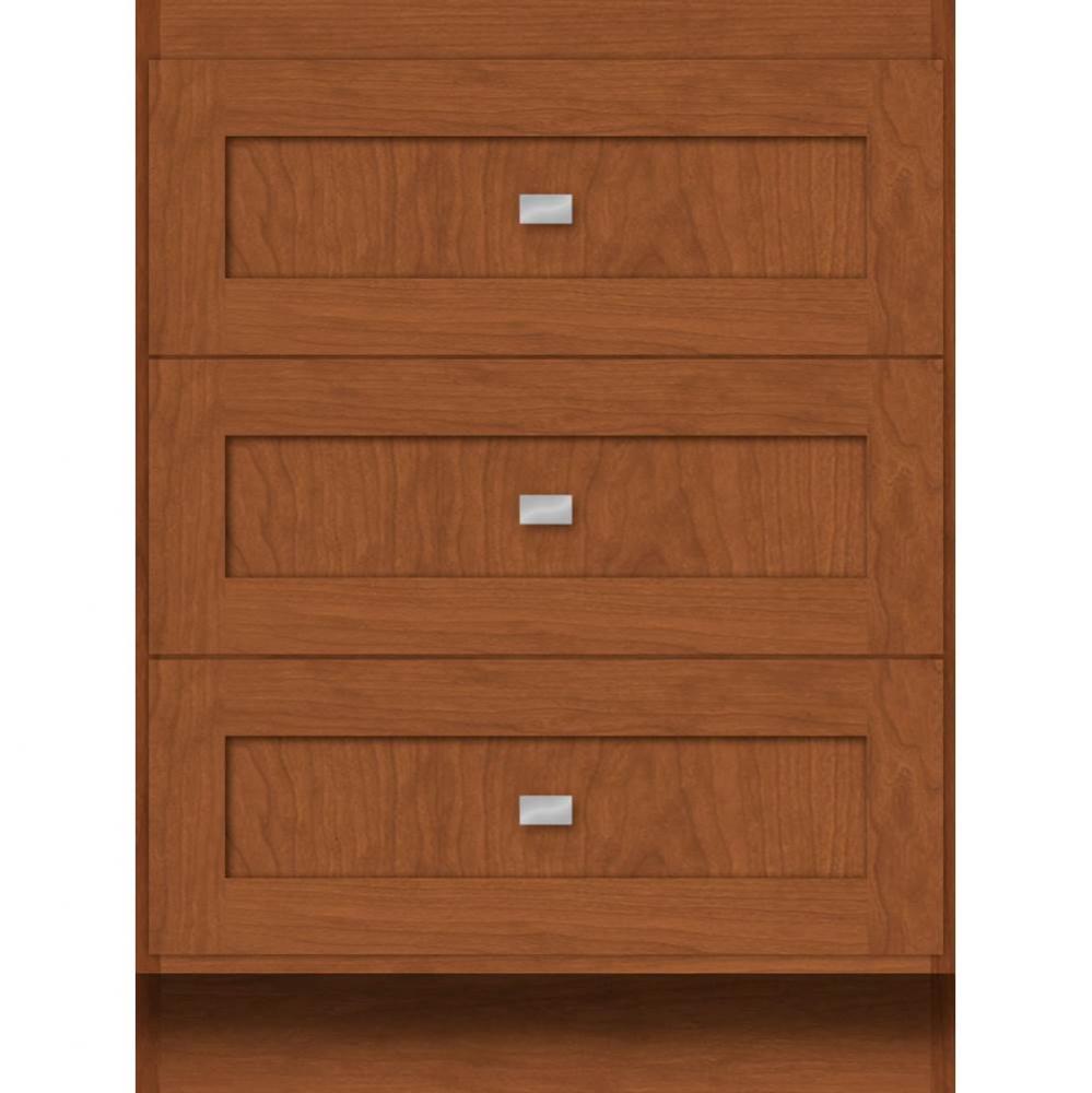 24 X 18 X 32 Montlake Drawer Bank Shaker Cinn Cherry