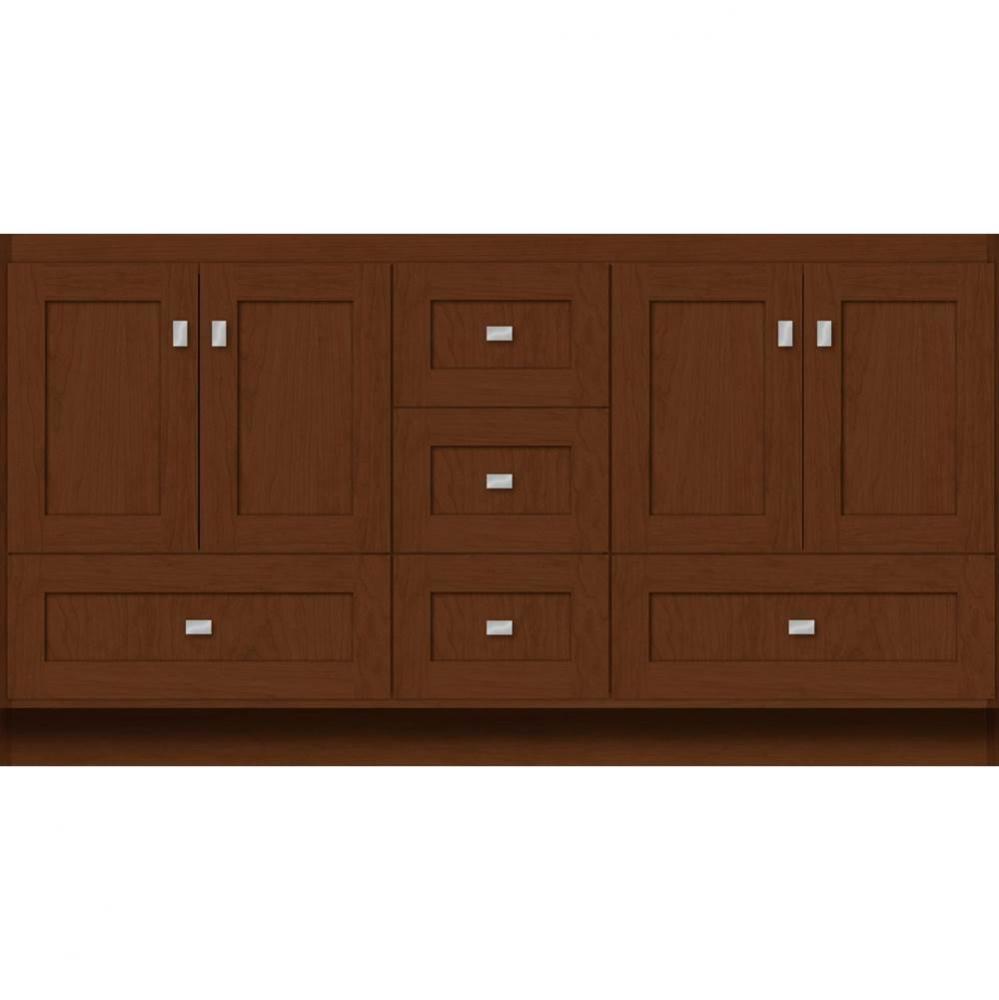 60 X 18 X 32 Montlake Vanity Shaker Pecan Cherry Db