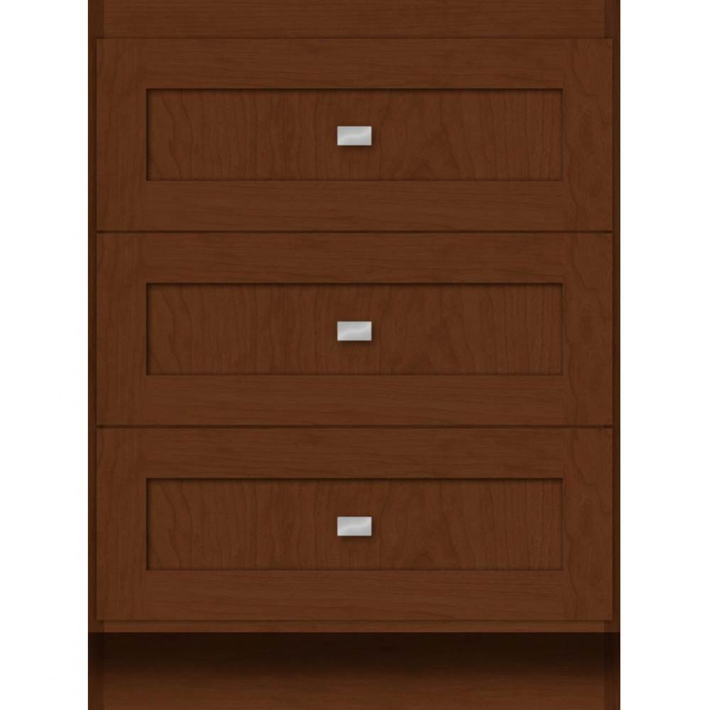 24 X 18 X 32 Montlake Drawer Bank Shaker Pecan Cherry