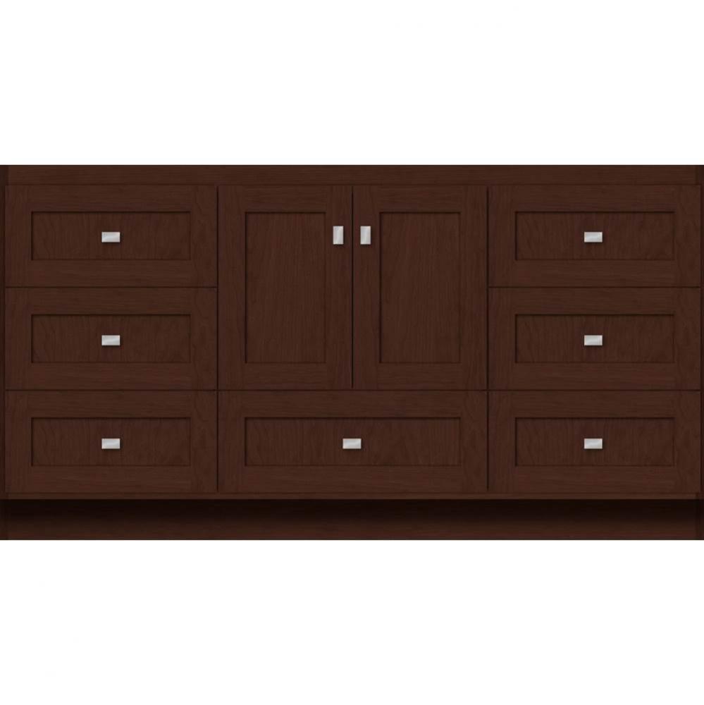 60 X 18 X 32 Montlake Vanity Shaker Choc Cherry Sb