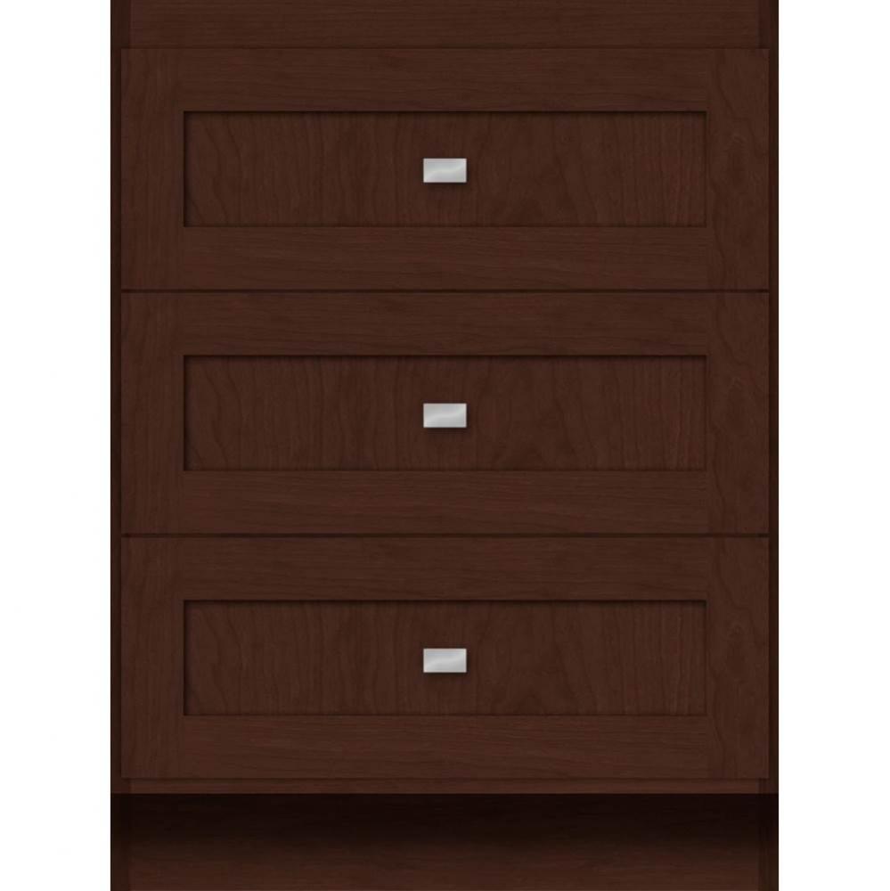 24 X 21 X 32 Montlake Drawer Bank Shaker Choc Cherry