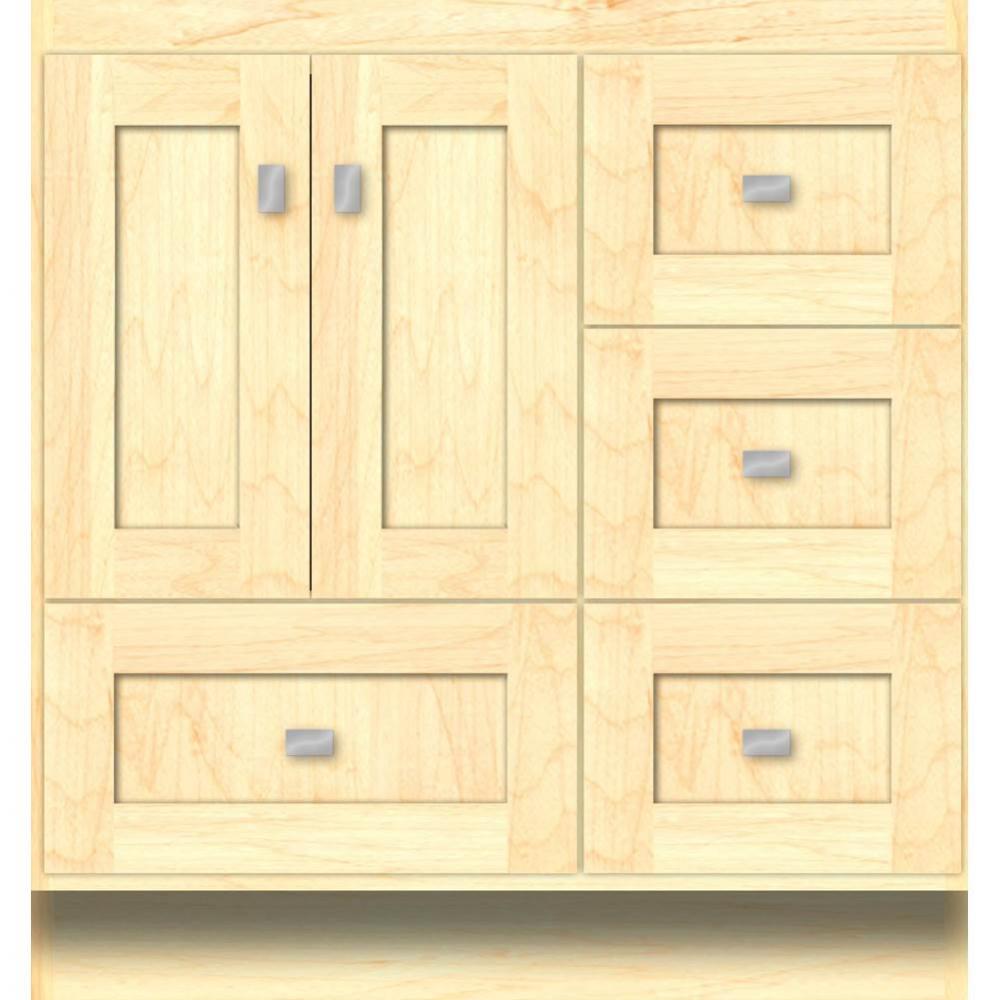 30 X 21 X 32 Montlake Vanity Shaker Nat Maple Rh