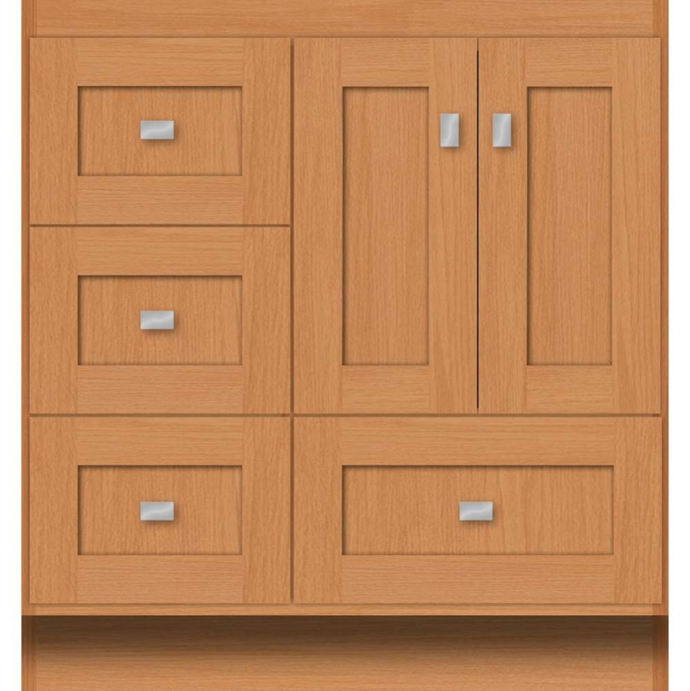 30 X 18 X 32 Montlake Vanity Shaker Nat Oak Lh