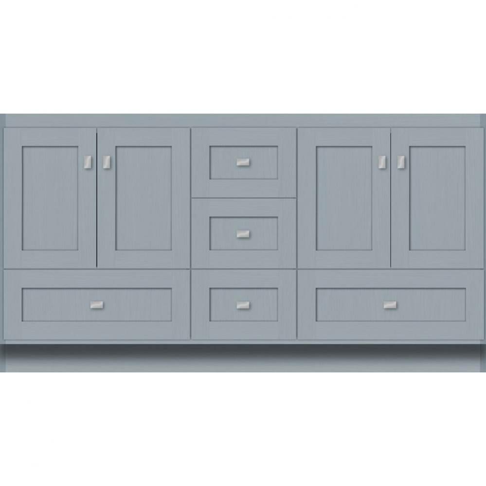 60 X 18 X 32 Montlake Vanity Shaker Silver Oak Db