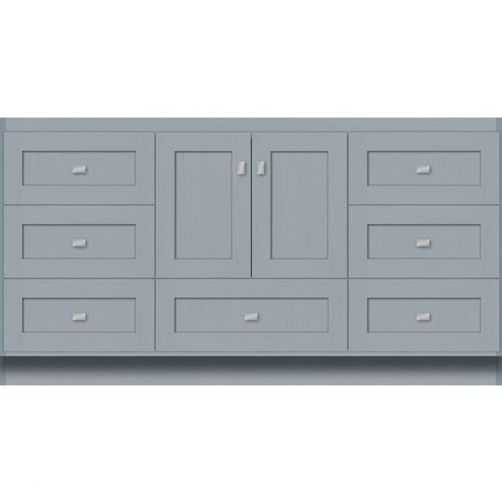 60 X 18 X 32 Montlake Vanity Shaker Silver Oak Sb