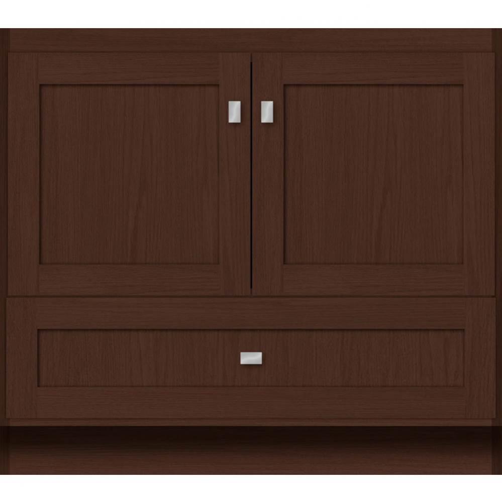 36 X 21 X 32 Montlake Vanity Shaker Choc Oak Std