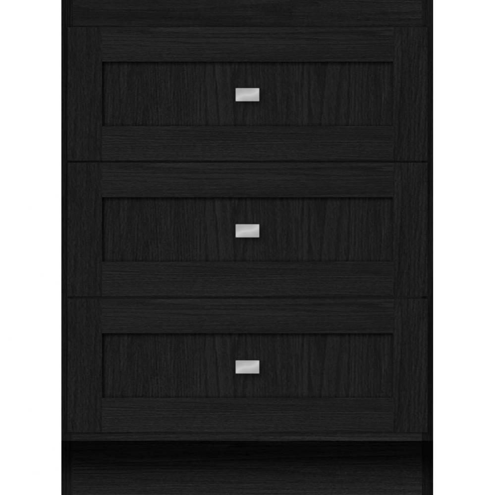 24 X 21 X 32 Montlake Drawer Bank Shaker Midnight Oak