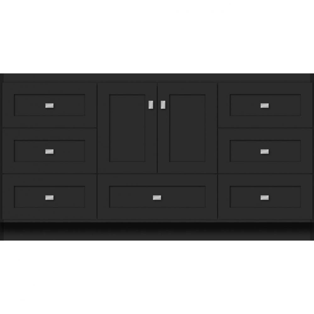 60 X 21 X 32 Montlake Vanity Shaker Sat Black Sb