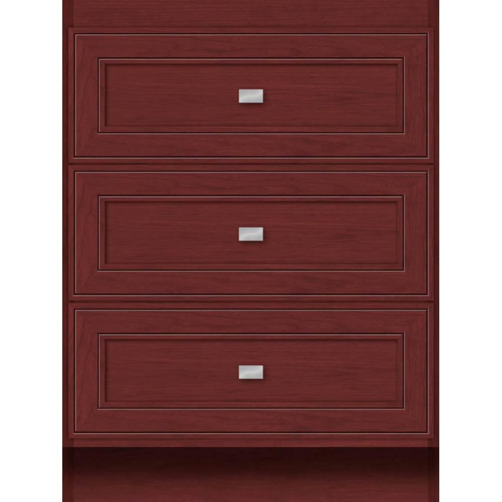 24 X 18 X 32 Montlake Drawer Bank Deco Miter Dk Cherry