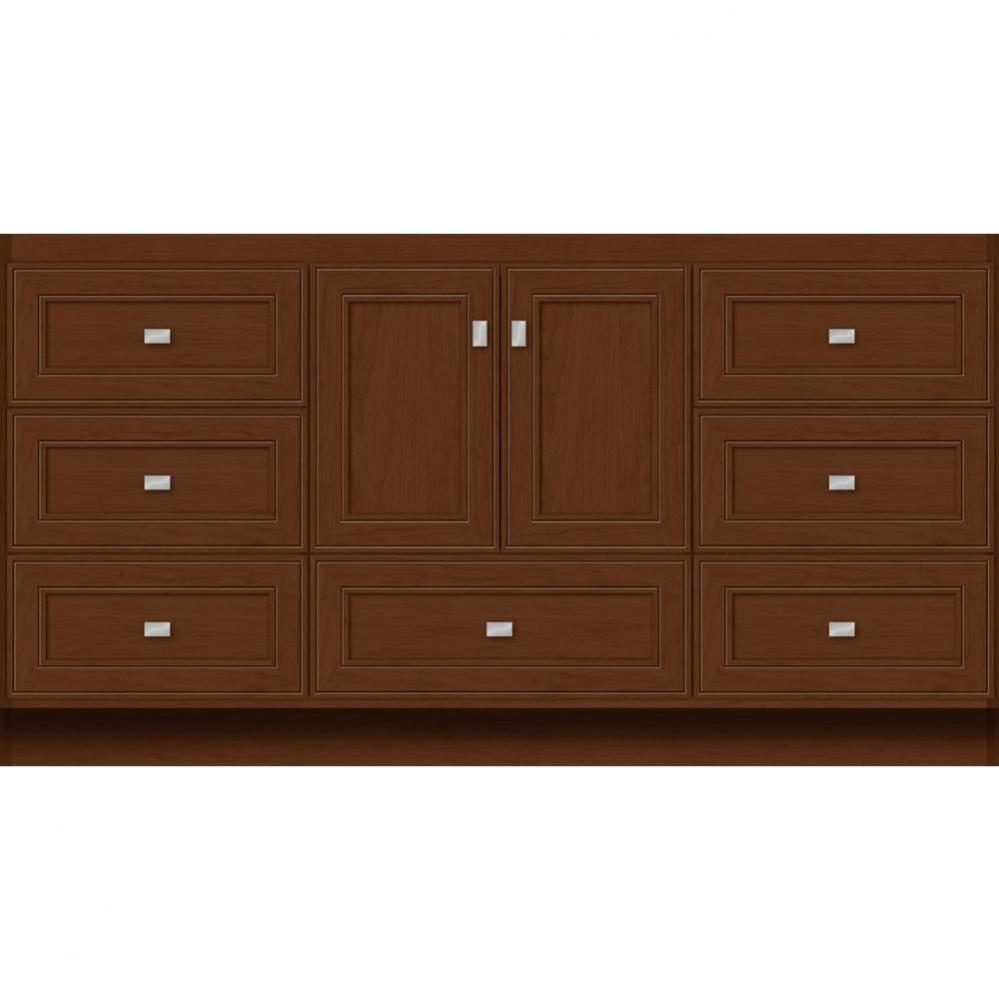 60 X 18 X 32 Montlake Vanity Deco Miter Pecan Cherry Sb