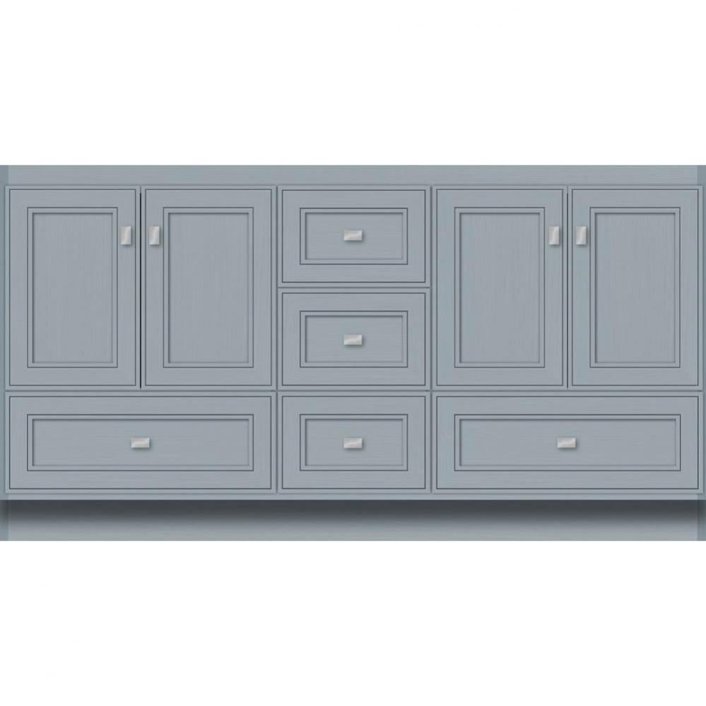 60 X 18 X 32 Montlake Vanity Deco Miter Silver Oak Db