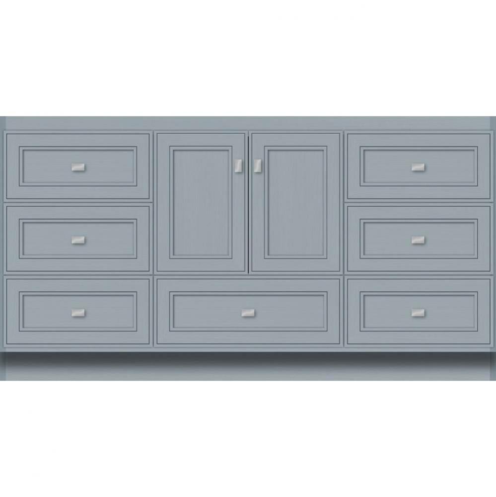 60 X 18 X 32 Montlake Vanity Deco Miter Silver Oak Sb