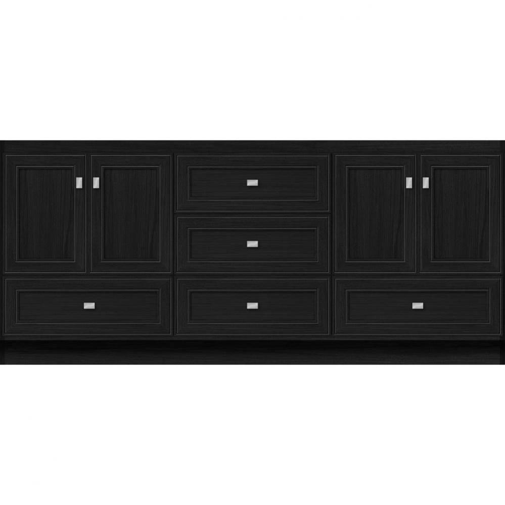 72 X 18 X 32 Montlake Vanity Deco Miter Midnight Oak Db