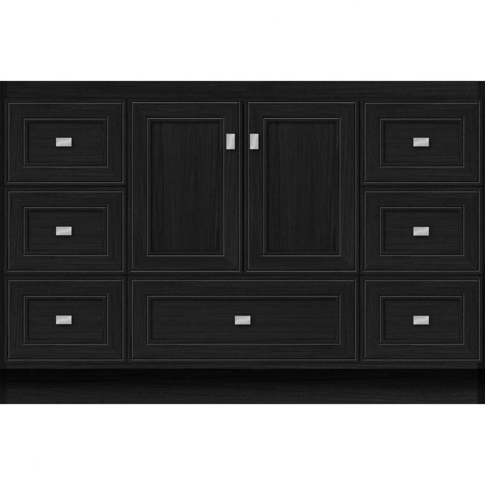 48 X 18 X 32 Montlake Vanity Deco Miter Midnight Oak Sb