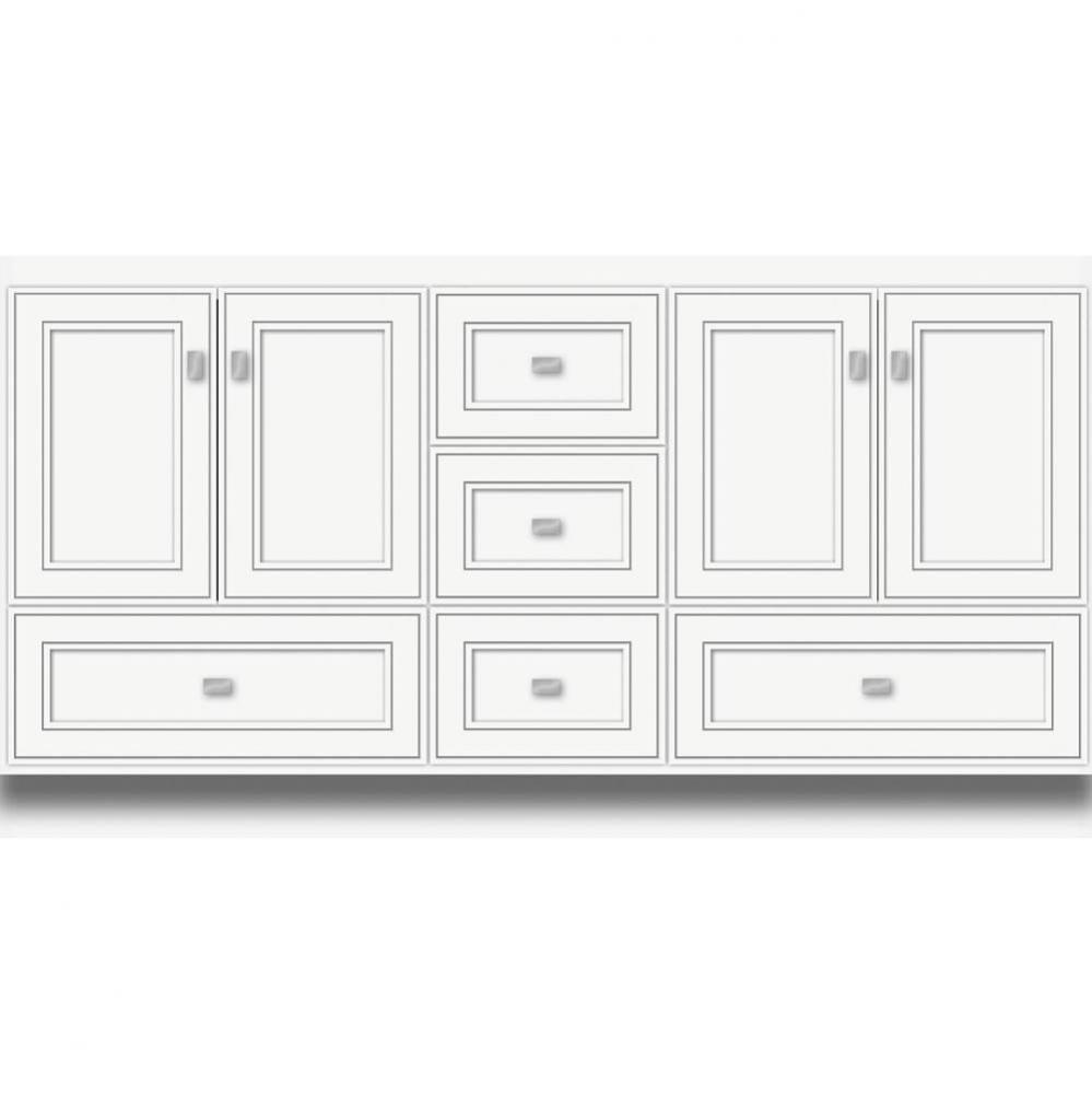 60 X 21 X 32 Montlake Vanity Deco Miter Sat White Db