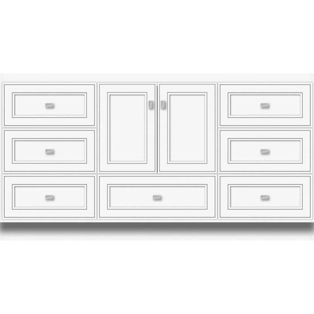 60 X 18 X 32 Montlake Vanity Deco Miter Sat White Sb