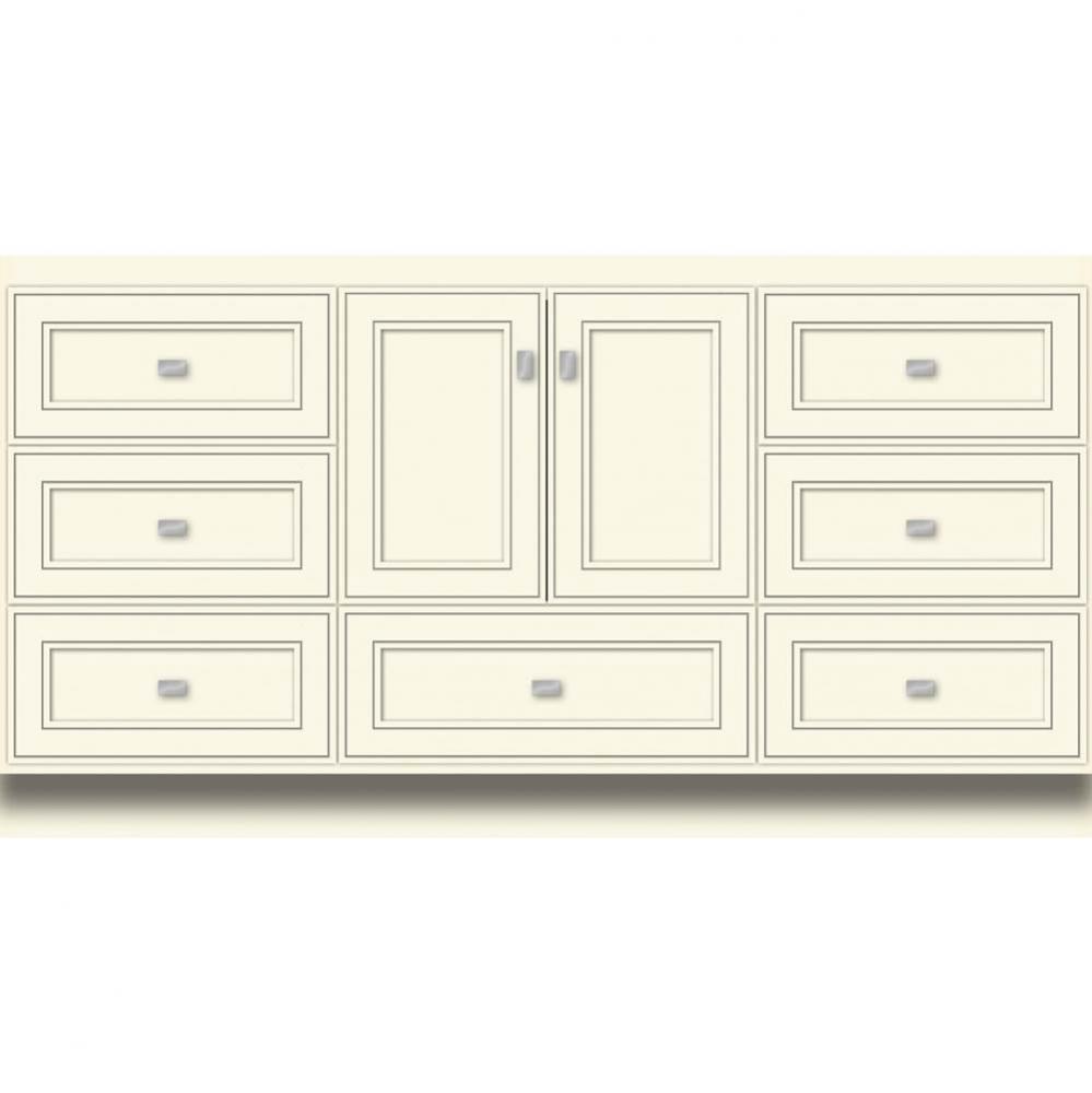 60 X 21 X 32 Montlake Vanity Deco Miter Sat Biscuit Sb