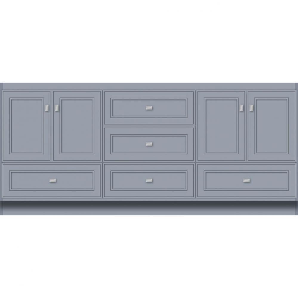 72 X 18 X 32 Montlake Vanity Deco Miter Sat Silver Db