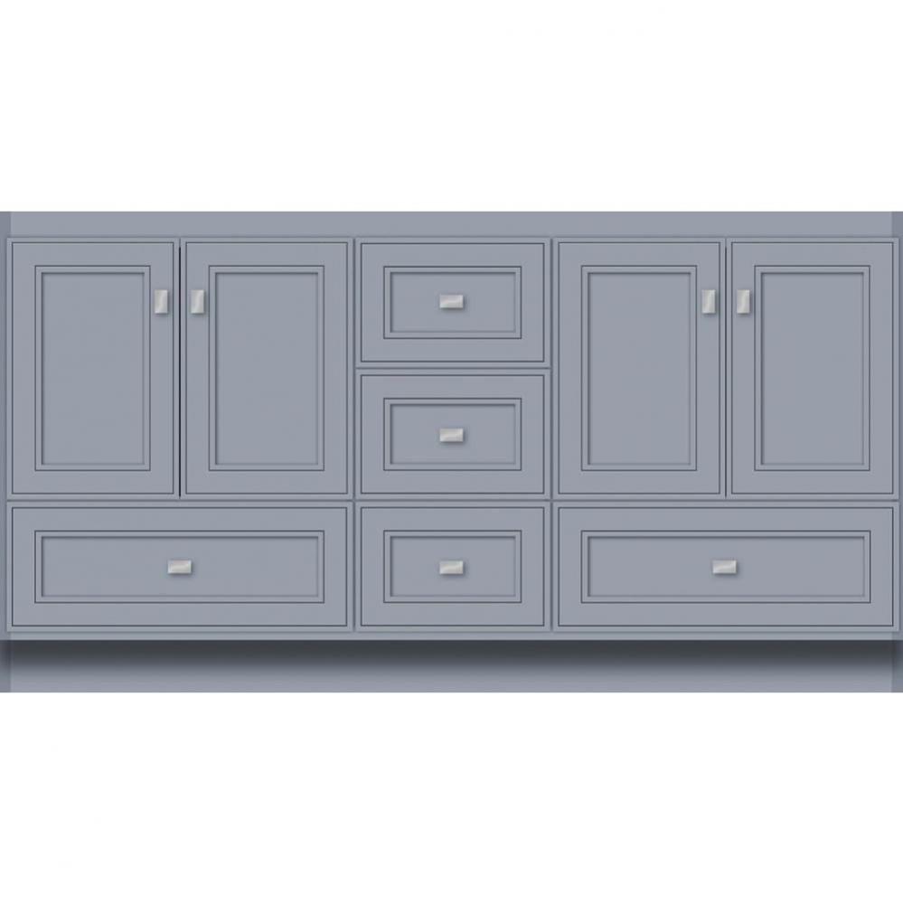 60 X 21 X 32 Montlake Vanity Deco Miter Sat Silver Db