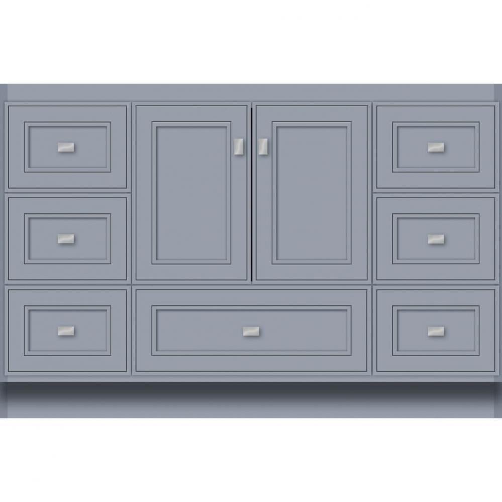 48 X 21 X 32 Montlake Vanity Deco Miter Sat Silver Sb