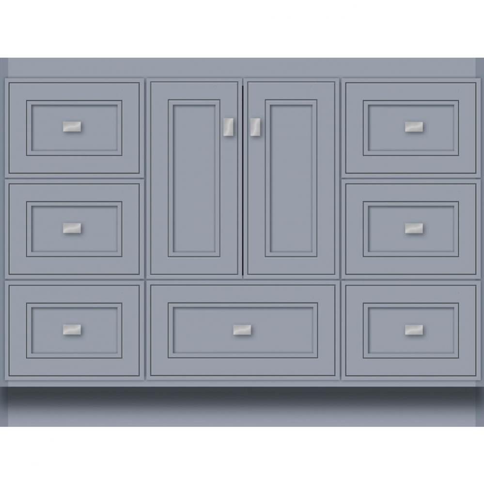 42 X 18 X 32 Montlake Vanity Deco Miter Sat Silver Sb