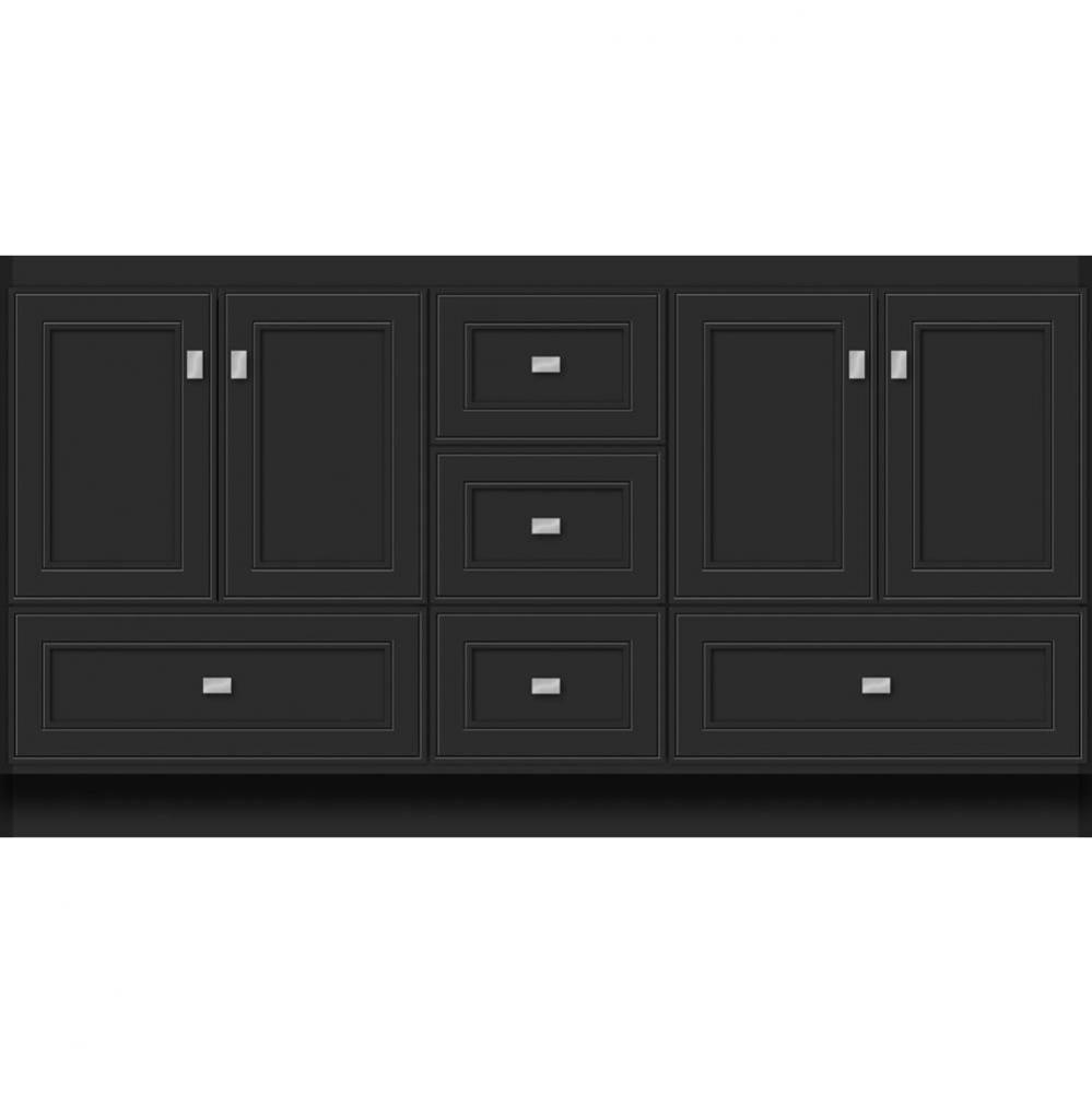 60 X 18 X 32 Montlake Vanity Deco Miter Sat Black Db