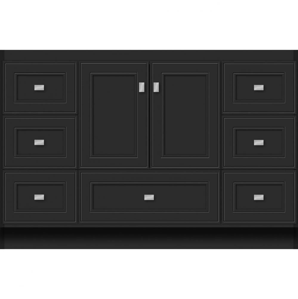 48 X 18 X 32 Montlake Vanity Deco Miter Sat Black Sb