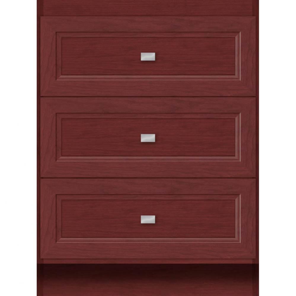 24 X 21 X 32 Montlake Drawer Bank Ogee Miter Dk Cherry