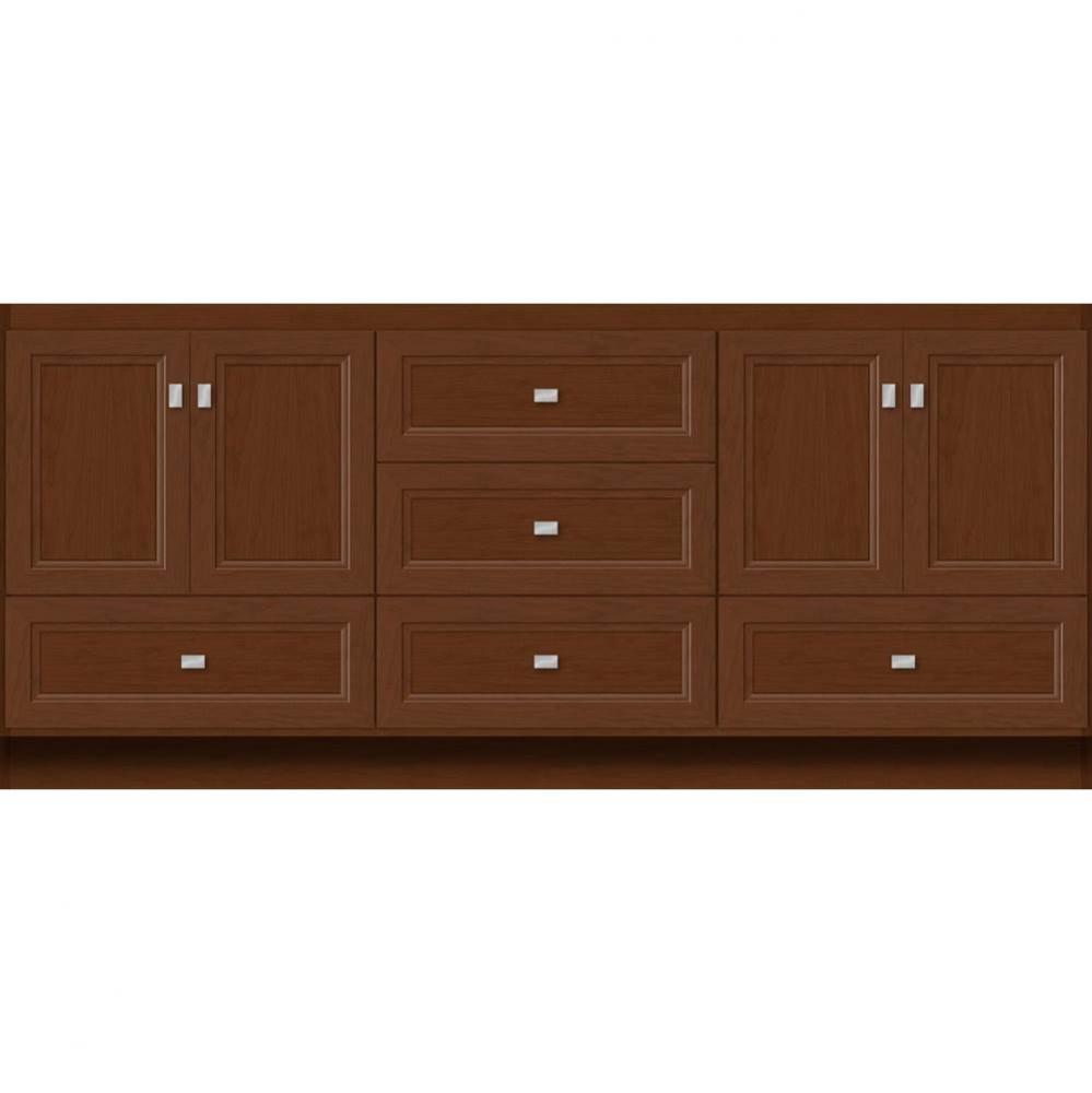 72 X 18 X 32 Montlake Vanity Ogee Miter Pecan Cherry Db