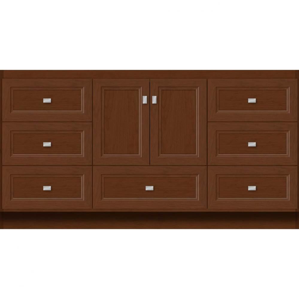 60 X 18 X 32 Montlake Vanity Ogee Miter Pecan Cherry Sb