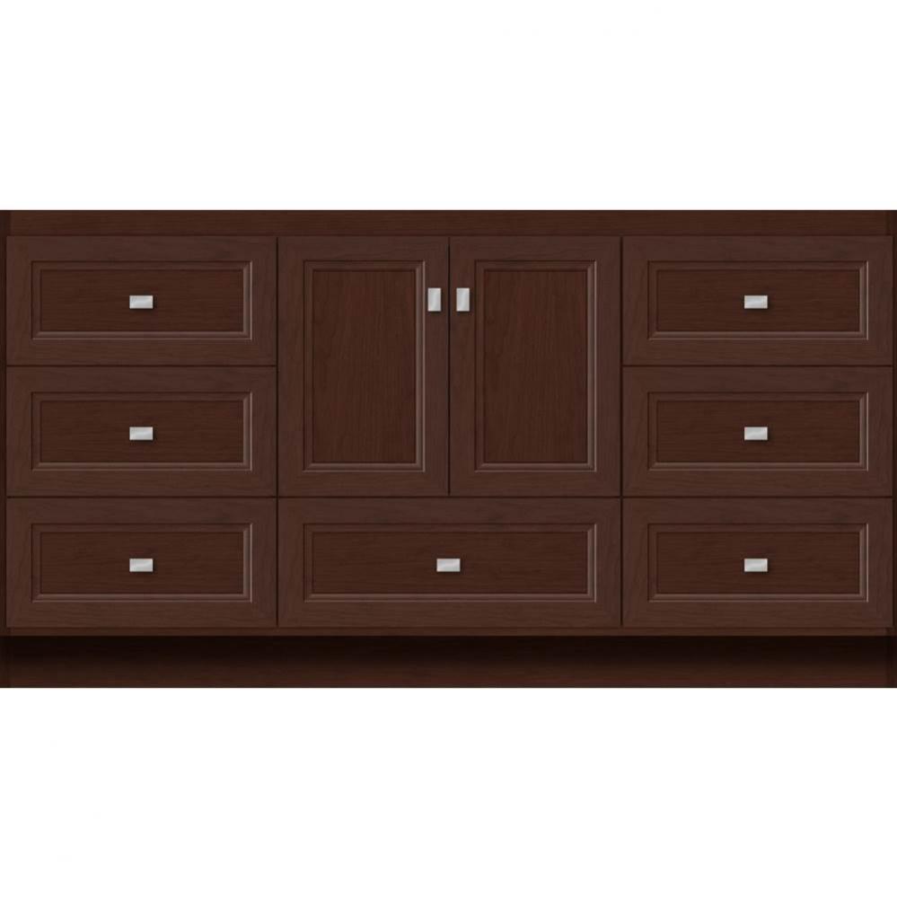 60 X 18 X 32 Montlake Vanity Ogee Miter Choc Cherry Sb