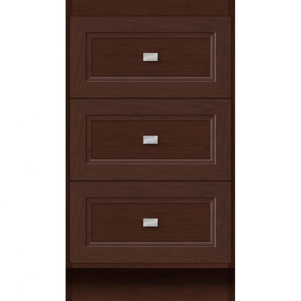 18 X 18 X 32 Montlake Drawer Bank Ogee Miter Choc Cherry