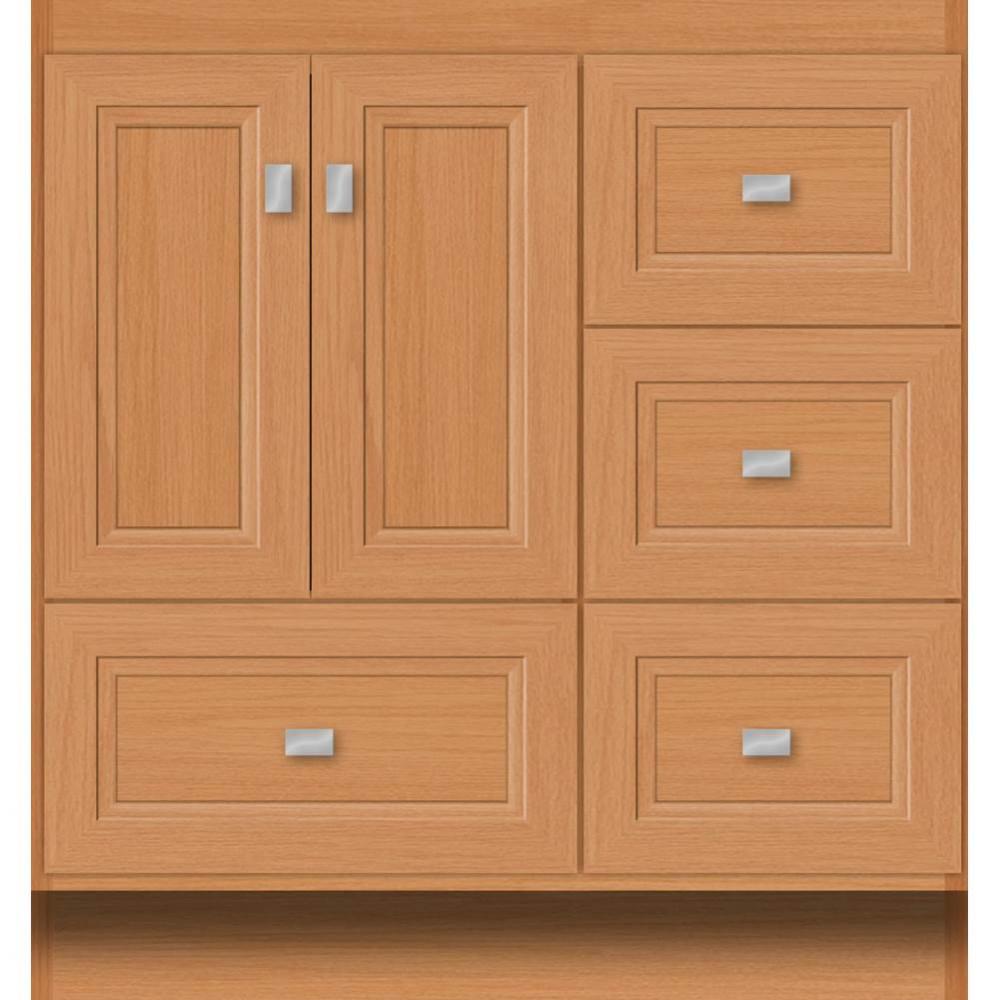 30 X 18 X 32 Montlake Vanity Ogee Miter Nat Oak Rh