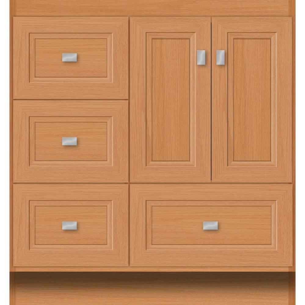 30 X 18 X 32 Montlake Vanity Ogee Miter Nat Oak Lh