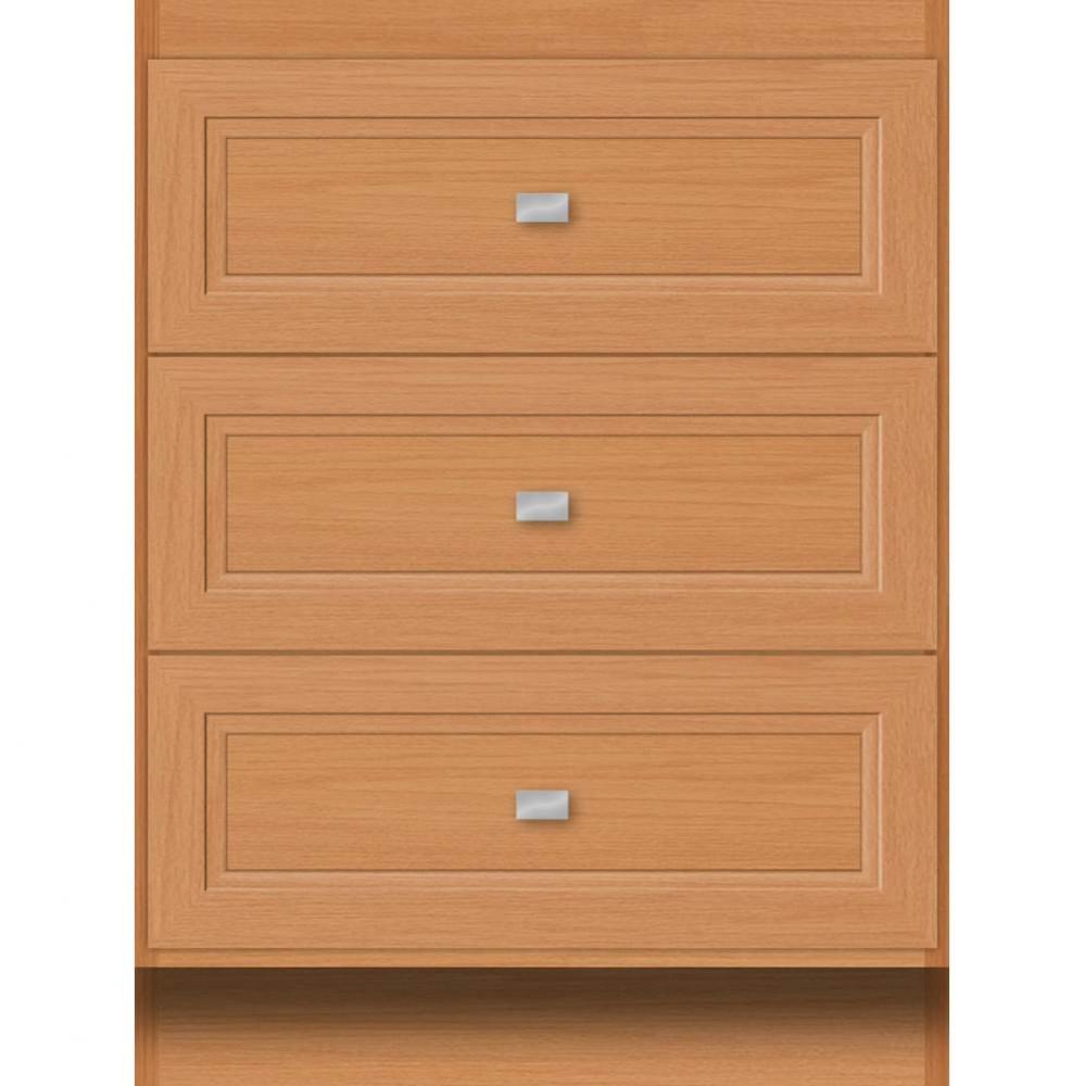 24 X 21 X 32 Montlake Drawer Bank Ogee Miter Nat Oak