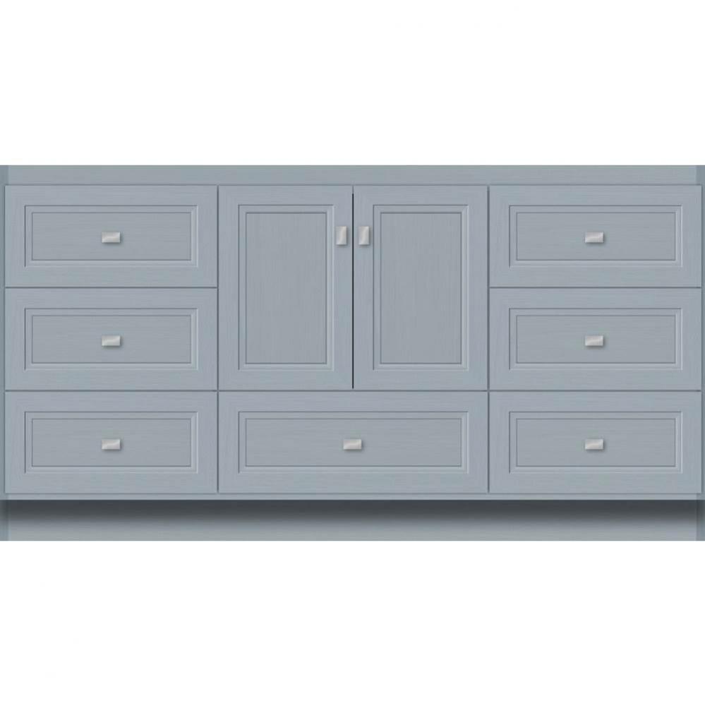 60 X 18 X 32 Montlake Vanity Ogee Miter Silver Oak Sb