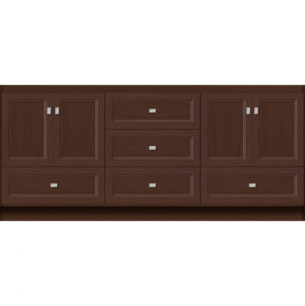 72 X 18 X 32 Montlake Vanity Ogee Miter Choc Oak Db
