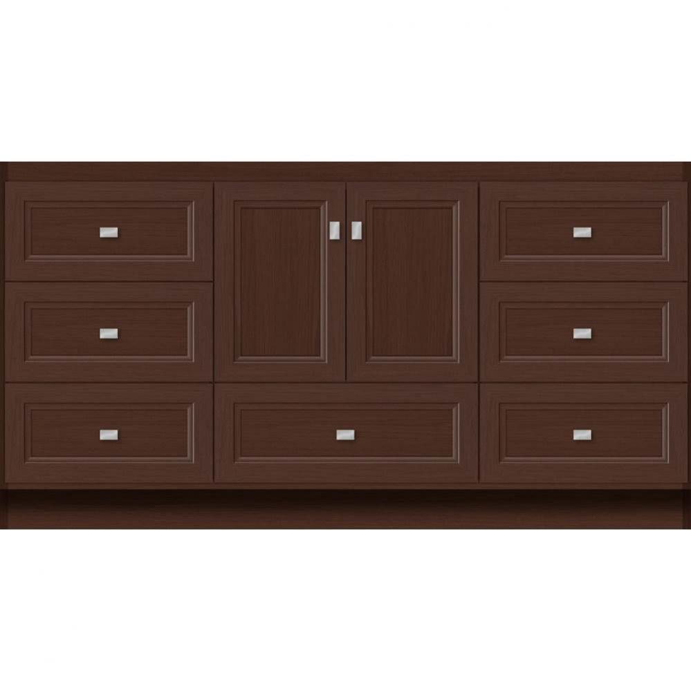 60 X 18 X 32 Montlake Vanity Ogee Miter Choc Oak Sb