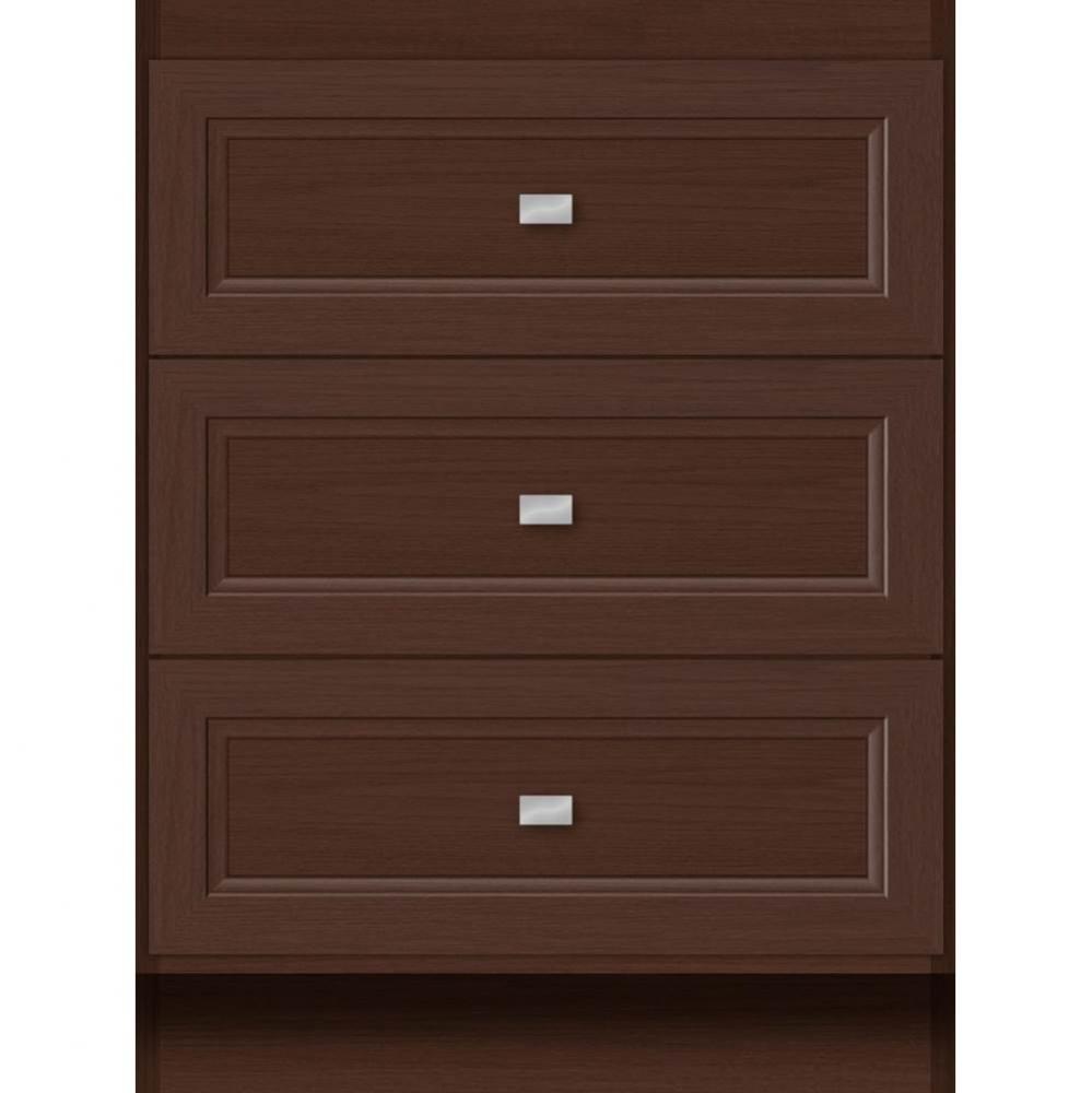 24 X 18 X 32 Montlake Drawer Bank Ogee Miter Choc Oak