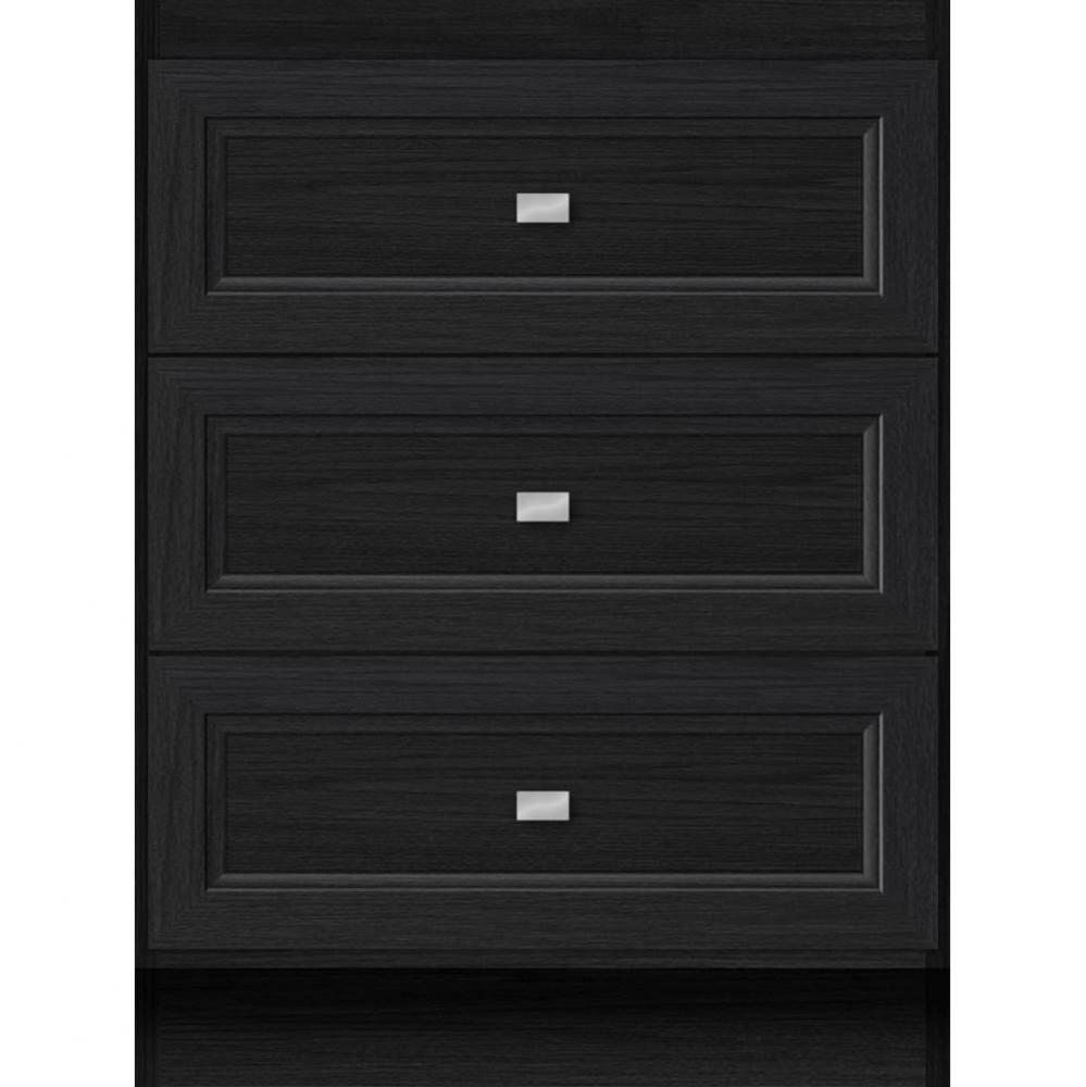 24 X 21 X 32 Montlake Drawer Bank Ogee Miter Midnight Oak