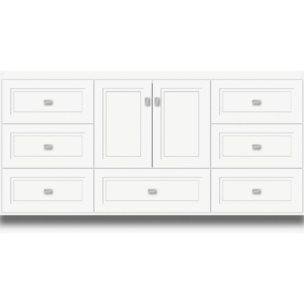 60 X 21 X 32 Montlake Vanity Ogee Miter Sat White Sb