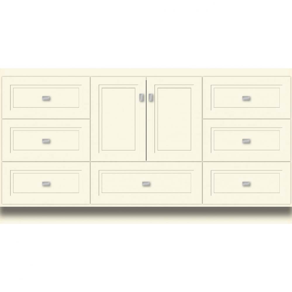 60 X 18 X 32 Montlake Vanity Ogee Miter Sat Biscuit Sb