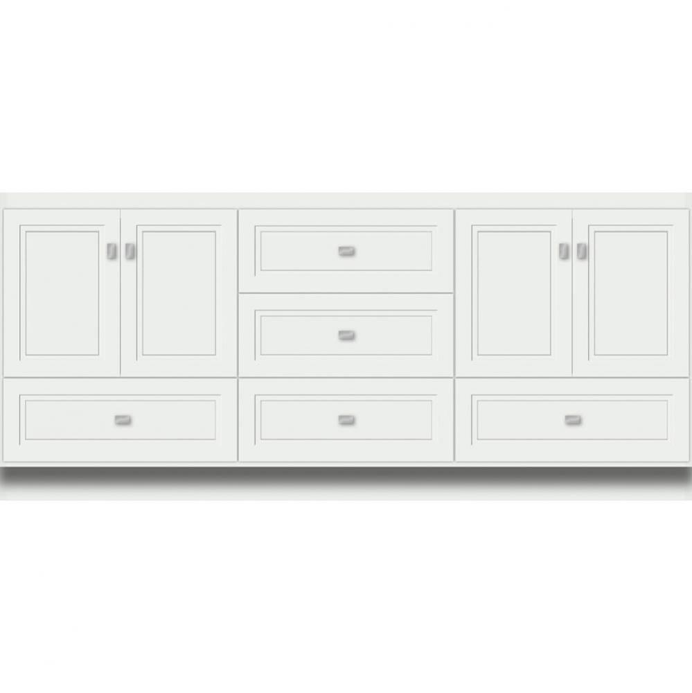 72 X 18 X 32 Montlake Vanity Ogee Miter Powder Grey Db