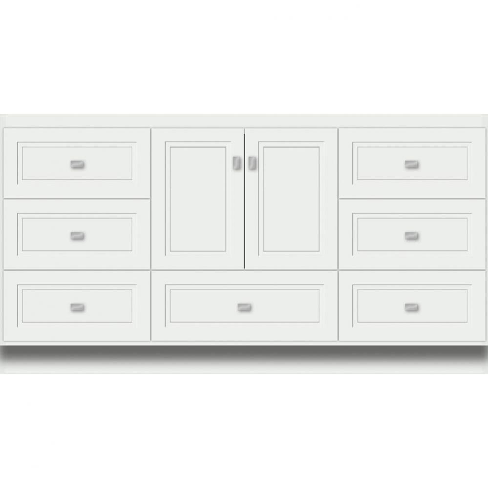 60 X 18 X 32 Montlake Vanity Ogee Miter Powder Grey Sb