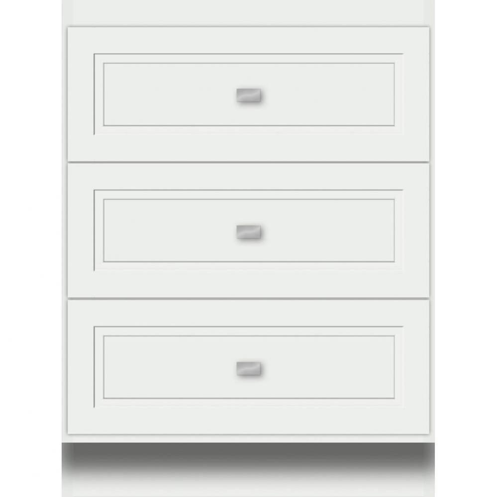 24 X 18 X 32 Montlake Drawer Bank Ogee Miter Powder Grey