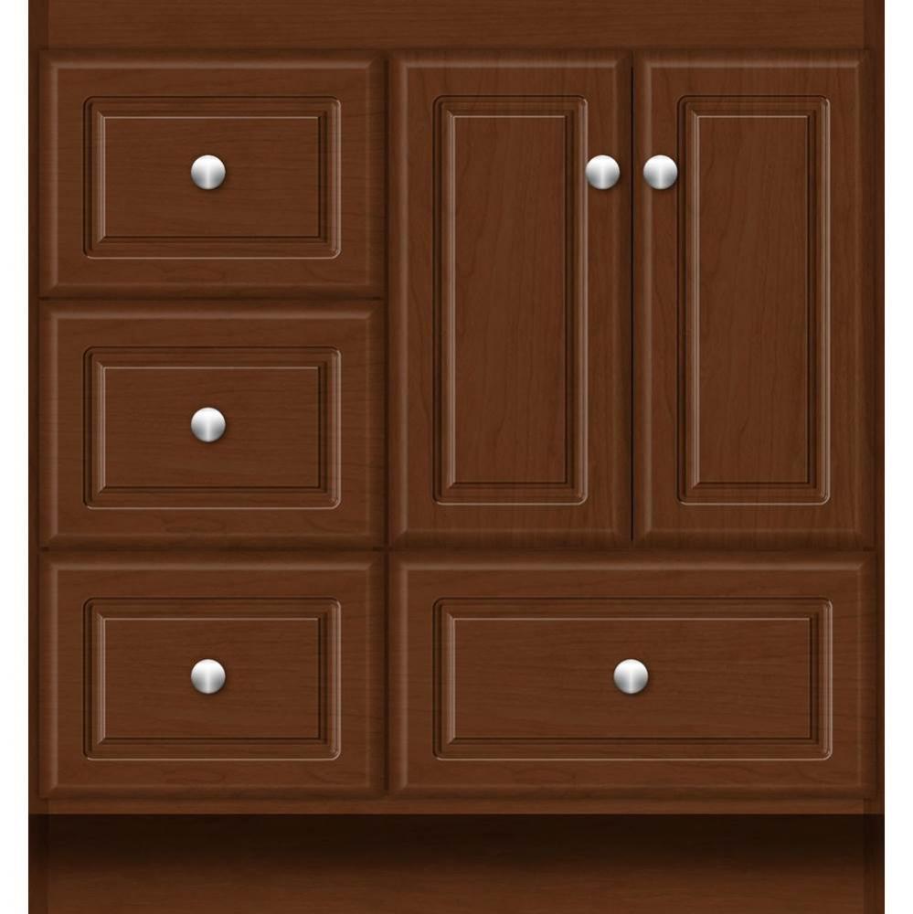 30 X 18 X 32 Montlake Vanity Ultra Pecan Cherry Lh